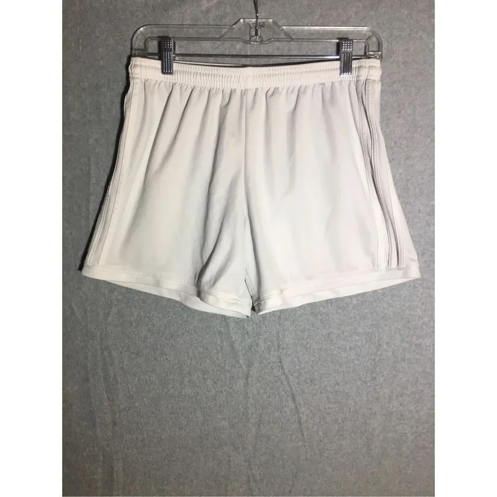 Womens Adidas Shorts Casual Athletic Gym Workout White Running Short Length